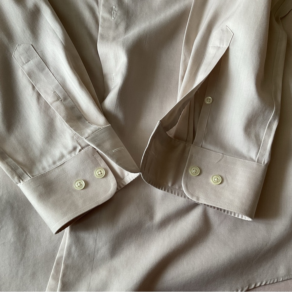 Joseph Abboud Men's Long-Sleeve Dress Shirt in Light Tan - Picture 8 of 8